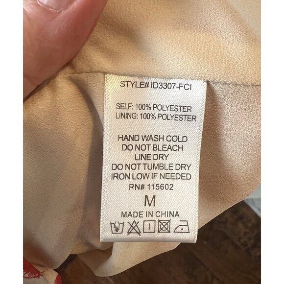 ALL IN FAVOR WOMEN'S MIDI DRESS Feminine Floral Tiered Ruffle Hem Cap Sleeves - Picture 12 of 12